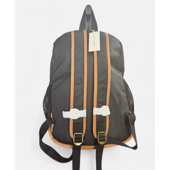 Sun + Stone Men's Geo Backpack Geometric Black Red Bag NWT $70 - Picture 3 of 5